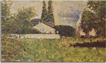 Georges Seurat Obraz - A house between trees zs18163