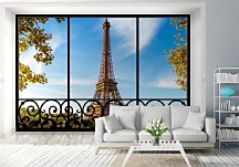 Tour Eiffel Paris France (window) - fototapeta FXL0733