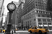Tower Clock on 5th Avenue New York - fototapeta FS0030