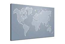 Obraz Map of the World Grey zs24806