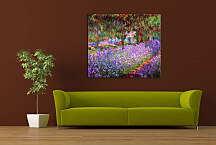 Zľava 50% - Obraz Monet The artists garden at Giverny zs10331, 100x80cm