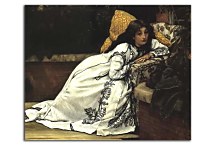 Reprodukcie James Tissot - Girl in an armchair zs10385