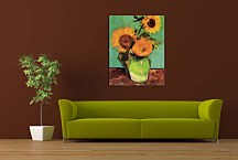 Obrazy Van Gogh - Three Sunflowers in a vase zs10391