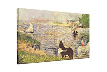 Georges Seurat - Horses in the Water Obraz zs10429