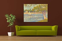 Reprodukcia Georges Seurat - The river Seine at La Grande-Jatte zs10432