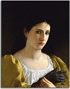Lady with Glove zs17383 - obraz