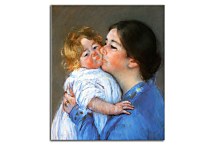 Obrazy Mary Cassatt - A Kiss For Baby Anne zs17521