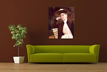 Celeste in a Brown Hat - Mary Cassatt Obraz zs17646