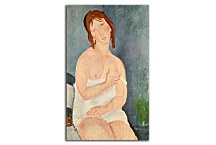 Obrazy Amedeo Modigliani - Young Woman in a Shirt  zs17651