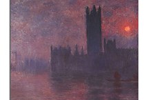 Houses of Parliament, London, Sun Breaking Through Obraz Claude Monet - zs17760