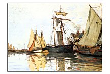 Boats in the Port of Honfleur Reprodukcia Monet - zs17825