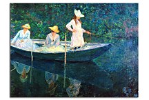 In the Norvegienne Boat at Giverny Reprodukcia Monet - zs17859