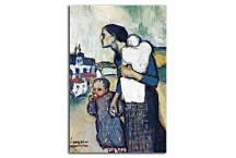 Reprodukcia Picasso The mother leading two children zs17878