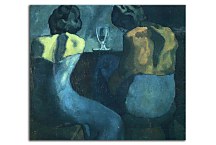 Two women sitting at a bar Reprodukcia Picasso zs17885