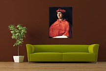 Rafael Santi obraz - Portrait of a Cardinal zs17971