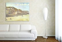 Reprodukcia Georges Seurat - The Harbour and the Quays at Port-en-Bessin zs18155