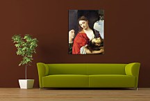 Tizian obraz - obraz Judith with the Head of Holofernes zs18335