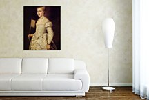 Portrét Dámy v bielom zs18344 - Tizian obraz