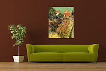 Vincent van Gogh obraz - Garden Behind a House zs18394