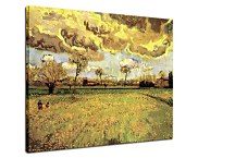  Vincent van Gogh obraz Landscape under a Stormy Sky zs18407