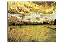  Vincent van Gogh obraz Landscape under a Stormy Sky zs18407