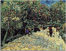 Vincent van Gogh obraz - Avenue with Flowering Chestnut Trees at Arles zs18451