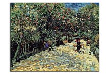 Vincent van Gogh obraz - Avenue with Flowering Chestnut Trees at Arles zs18451