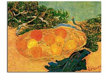 Still Life with Oranges and Lemons with Blue Gloves zs18473 - Reprodukcia Vincent van Gogh