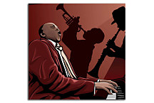 Retro obrazy - Jazz Band zs24342