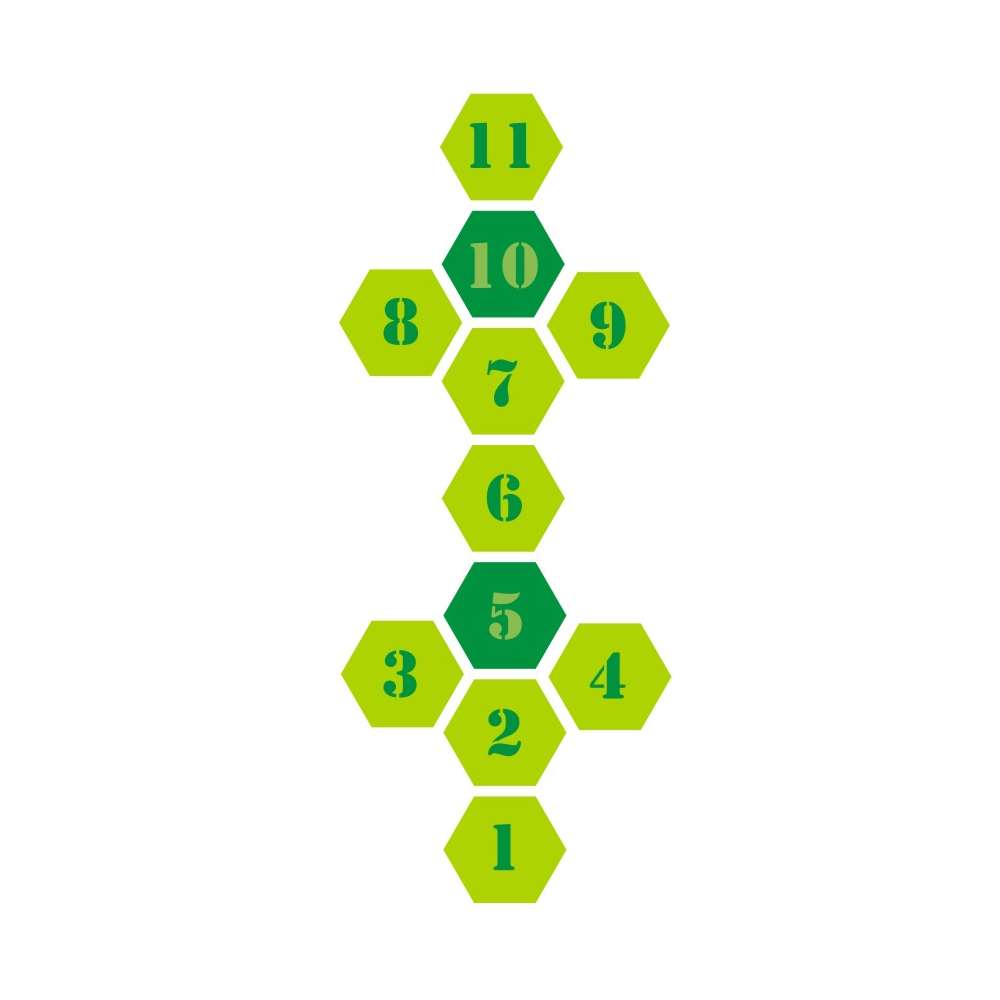 šablóna na maľovanie hry panák skákacia škôlka