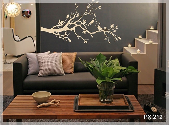 Nálepka na stenu vtáčik