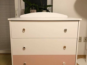 renovácia komody - kriedová farba