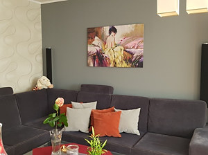 Obraz na stene v obývačke