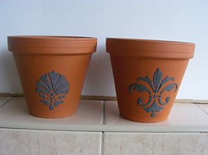 šablónami môžete ozdobiť aj kvetináče, Šablóna Vintage dekor 13x17,7cm, FHG239 