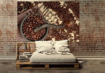 Coffee Beans and Grinder - fototapeta FS0593