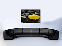 Žltý dáždnik Obraz CD0496