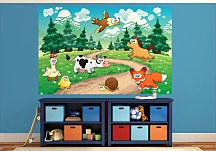 Detská fototapeta Zvieratká - FS0672