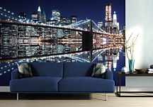 New York (Brooklyn Bridge night) - fototapeta FM0699