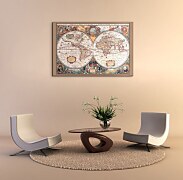 17Th Century World Map - Obraz na płótnie WDC96109