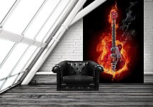 Fire Guitar - fototapeta FM0558