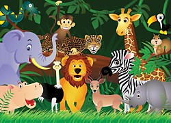 Džungľa - detská fototapeta FM0683
