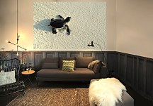 Korytnačka na piesku - fototapeta FS0133