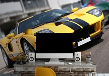Super car at race circuit - fototapeta FS0342