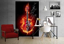 Ohnivá gitara - fototapeta FS0558