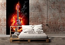 Ohnivá gitara - fototapeta FS0558