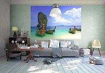 Koh Poda boats on beach - fototapeta FS0590