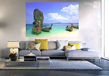 Koh Poda boats on beach - fototapeta FS0590