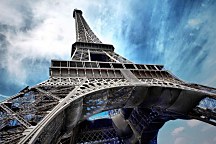 Architektúra Fototapeta Eiffelova veža 352 - samolepiaca