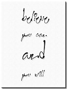 Obraz s textom Believe you can and you will CD3010