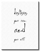 Obraz s textom Believe you can and you will CS3010